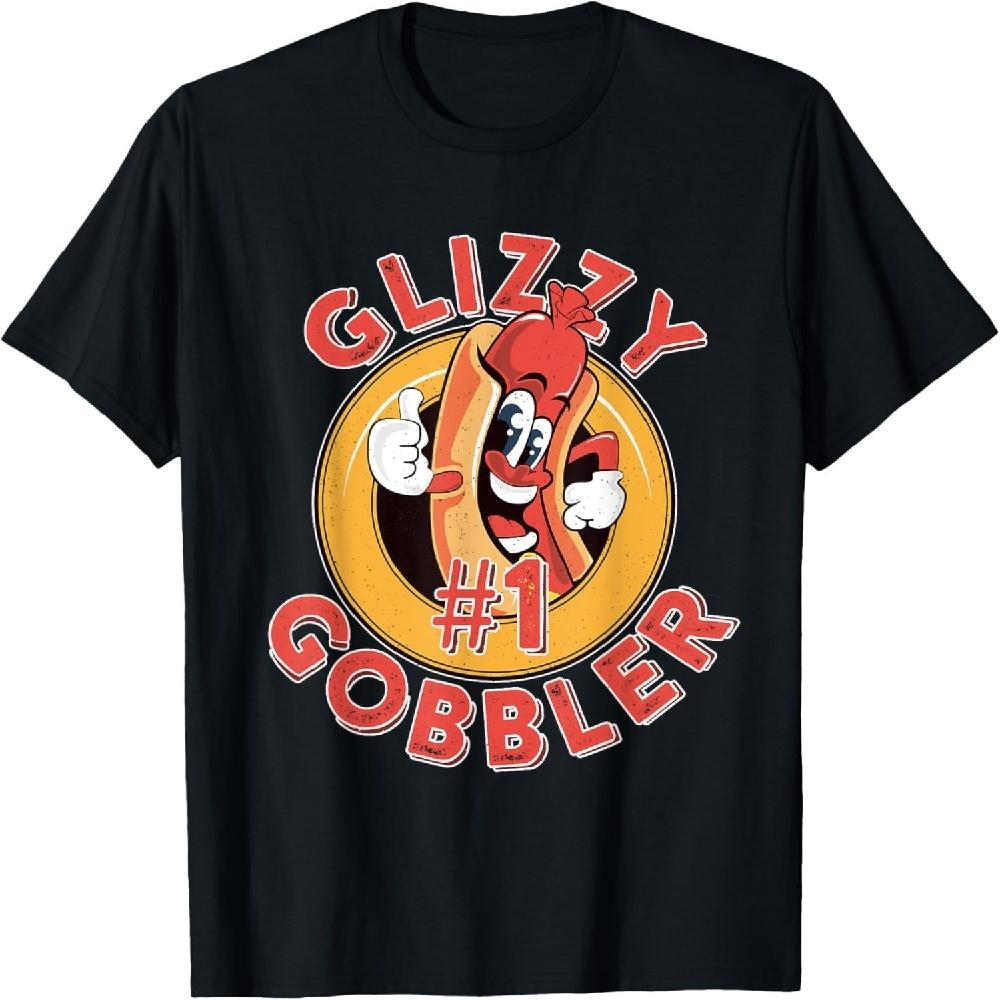 

Funny Hot Dog Glizzy Gobbler Number One Glizzy T-Shirt XXXXXL чёрный