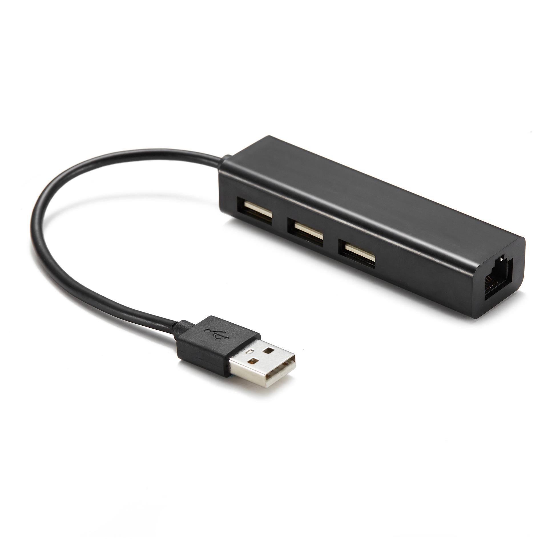 USB-C to RJ45 Gigabit Network Adapter with 3-Port USB 3.0 Hub for Huawei