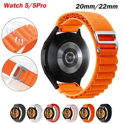 Pulseira 20mm 22mm para Samsung Galaxy Watch 5 Pro Pulseira 45mm Active 2 Gear S3 Pulseira Alpine Loop Correa Galaxy Watch 4 44mm 40mm