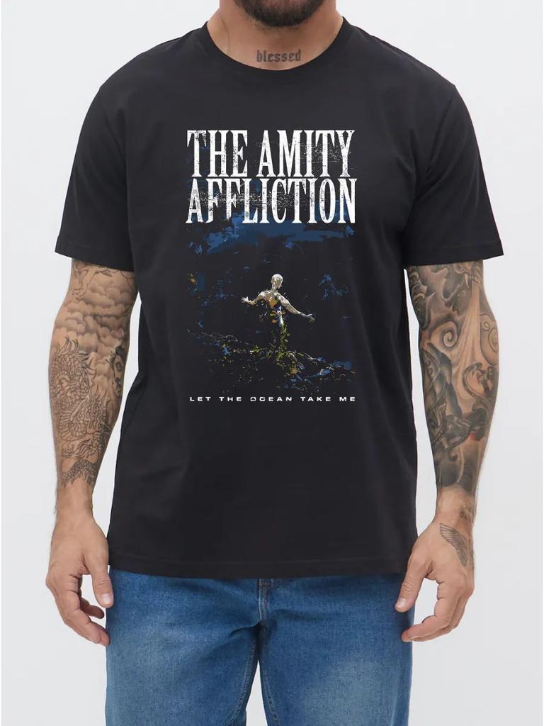 Black T-Shirt The Amity Affliction, Metal
