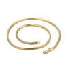 Trendy Simple Electroplated Titanium Steel Men's and Women's Round Snake Bone Necklace