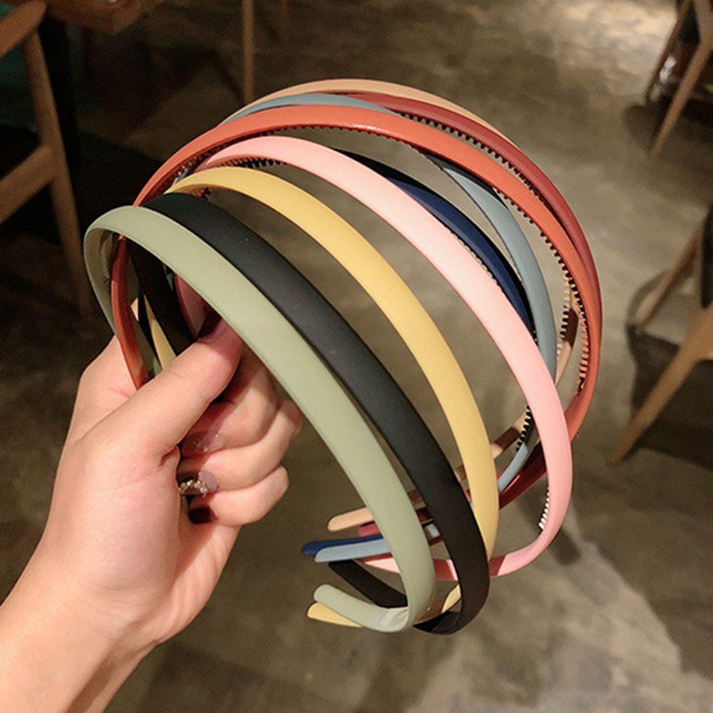 Simple Fashion Plastic Solid Girls Headband Bezel Hair Bands Hair Hoop