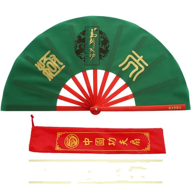 

Ретро Зеленый Веер Кунг-фу Китайский Стиль Лошадь Бамбуковые Ребра Веера Тай-чи Портативный Реквизит для Сцены Боевых Искусств Складной Веер для Правой Руки