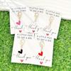 20pcs Keychains and 20pcs Cards Heart Keychain Golden Alloy & Zinc Lobster Clasp Key Ring with Thank You Card Elegant Heart Pendant Key Tag