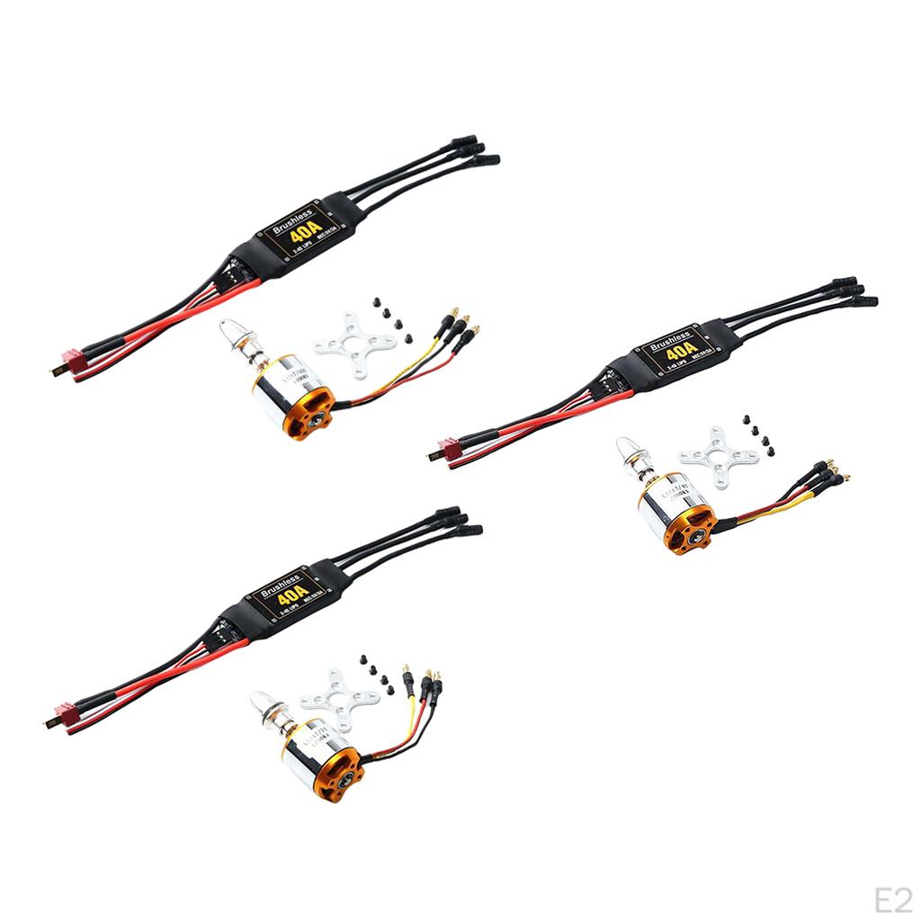 2217 Brushless Motor 40A ESC with T & 5mm Banana Connector