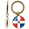 National Flag Double-Sided Keychain Korea, Serbia, Russia, Slovenia, Argentina, The United States,Turkey, Spain,Dominica Keyring
