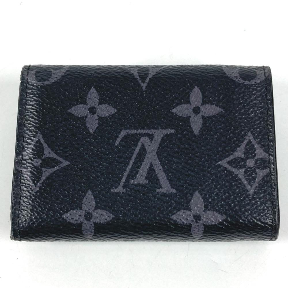 Louis Vuitton M45417 MonogramEclipse Discovery Compact Trifold wallet Black/gray
