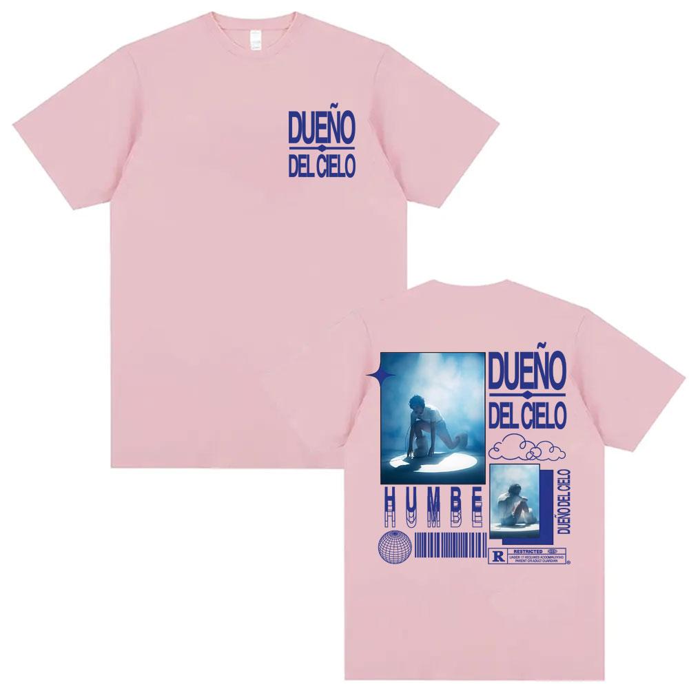 Singer Humbe Dueno Del Cielo Tour 2026 New Album T Shirts Mens Women Hip Hop Summer Oversized Short Sleeve Tshirts Streetwear