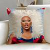 Classic TV Host RuPaul Cushion Cover Soft  EasyWash Pillow Case  Versatile for Couch Bed Travel and Office