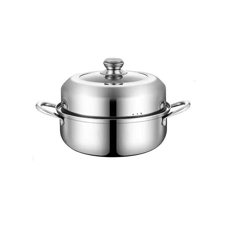 Wutuo Thickened Stainless Steel Multi-functional Double-layer Steamer Pot