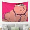 Peter Griffin Cartoon Character Tapestry Wall Hanging Lightweight Home Decor for Bedroom Living Room Dormitory Office Tapestry