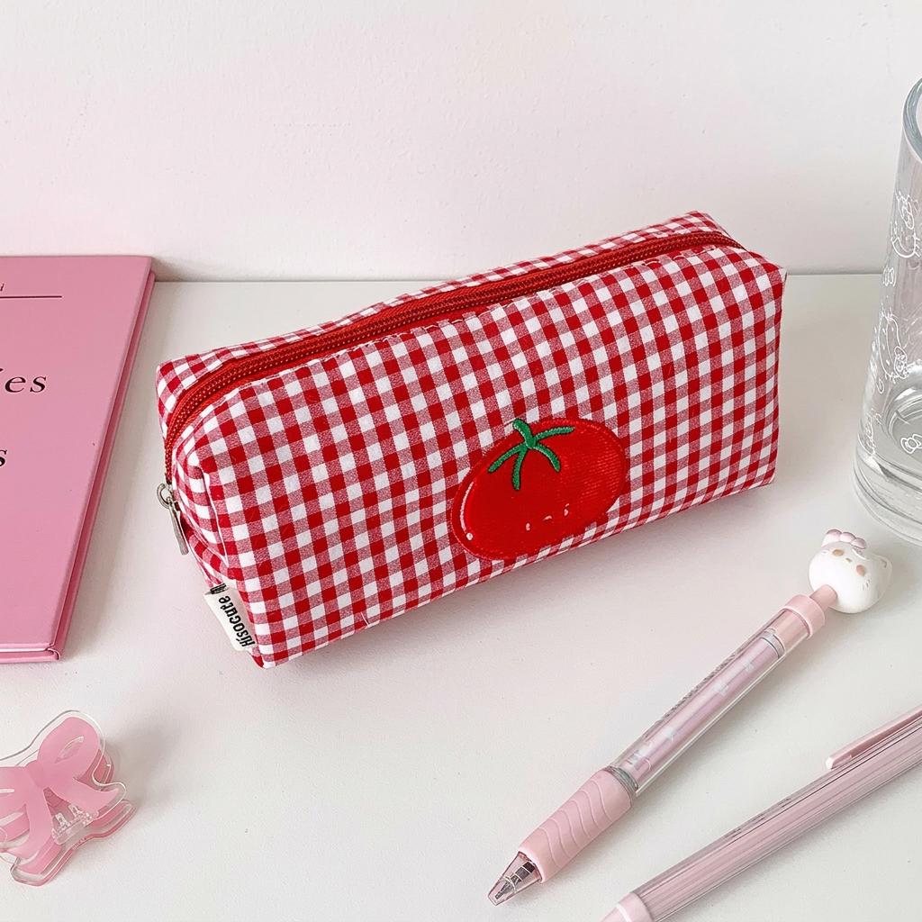 

Makeup Pouch Multi-Functional Pencil Case Storage Bag Zipper Pouch For Cosmetics Organization Travel Daily Storage красный