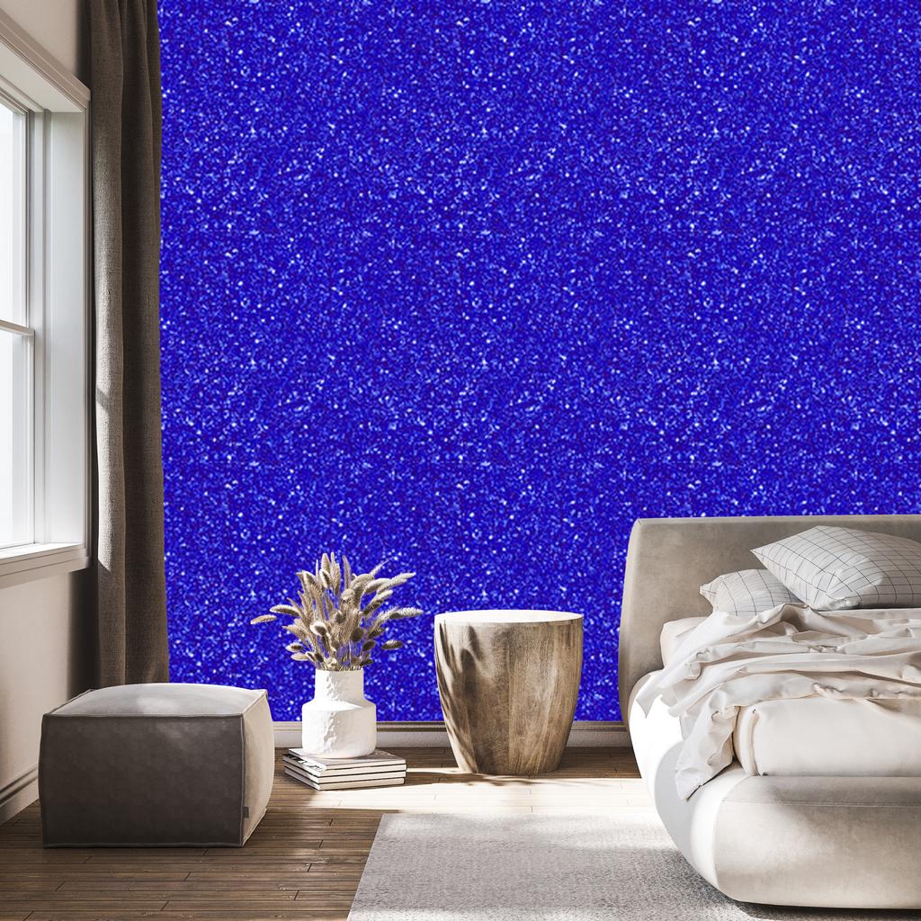 Blue and purple glitter wallpaper, blue background for living room and bedroom 50x1000