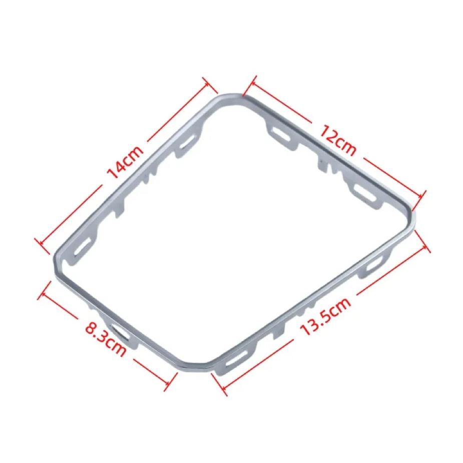 Automatic Car For Volkswagen Passat B8 2016-2018 Gear Shift Knob Stick Pen Lever Shifter Gaiter Boot Collar Silver Frame Cover