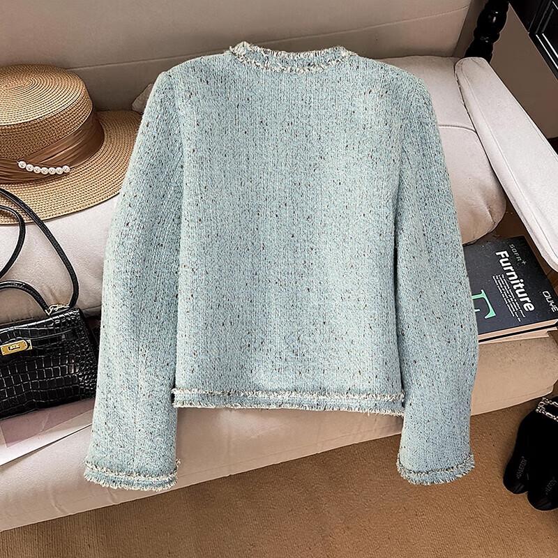 Damen Daunenjacke im französischen Stil mit Wollmischung