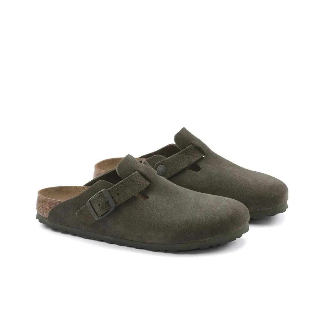 Birkenstock Boston Unisex Flat Sole Closed Toe Clogs Green 1024721 42