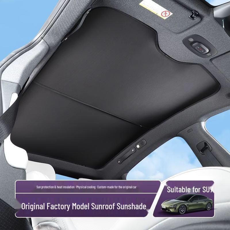 Xiaomi SU7 Microfiber Suede Sunroof Sunshade: Panoramic Roof Sun Protection