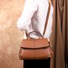 Autumn And Winter Retro Simple Handbag Versatile Atmosphere Solid Color Shoulder Messenger Bag Hand Bag Commute