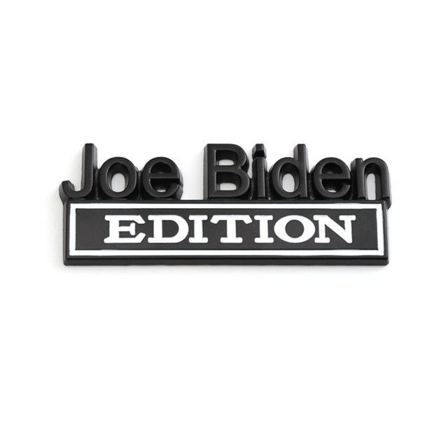1Pc 3D Metal Joe Biden Edition Logo Car Front Grille Badge Side Fender Rear Trunk Emblem Sticker Decal