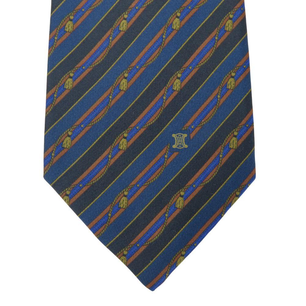Gebrauchte CELINE Krawatte Regimentskrawatte Marine System mehrfarbig Anzug