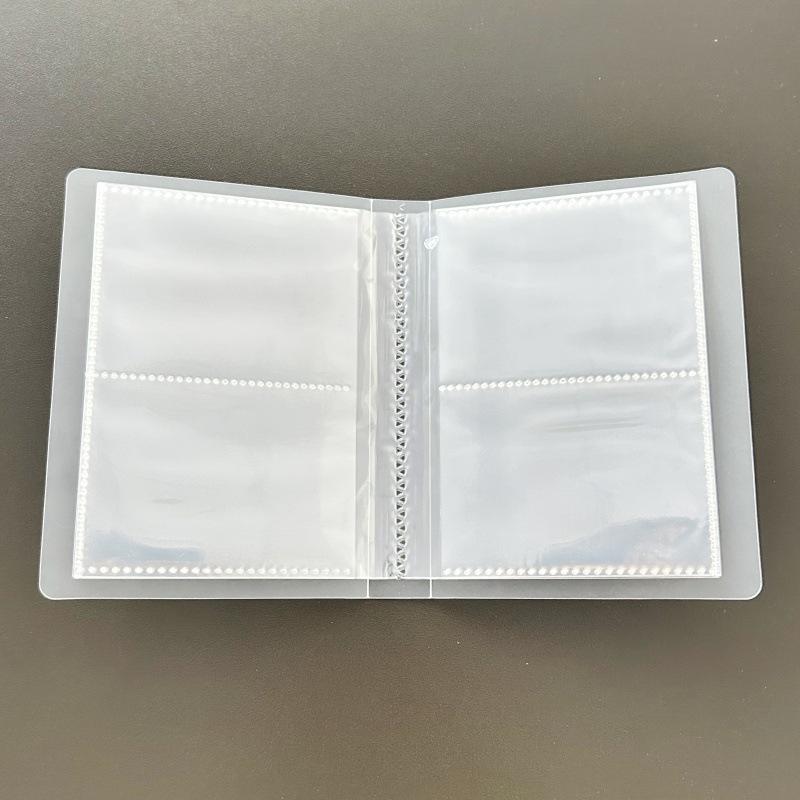 Transparent Frosted Card Album - Single, 2, 3, or 4 Grid Options for Student Star Collectibles (3-Inch Cards)