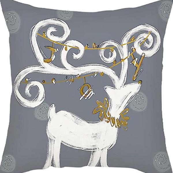 Nordic Christmas Snowman Pillowcase Linen Sofa Cushion Pillowcase New Style Christmas Pillowcase