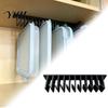 Food Container Lid Storage 5/10 Slot Kitchen Cabinet Organizer, Multi-Slot Hanging Organizer for Drawer Lids, Space Saving Under-Shelf Hook