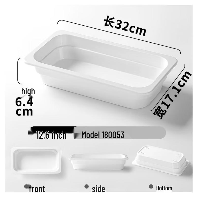 Kemeiruite Melamine Serving Tray for Deli & Cold Dishes