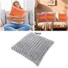 USB Heating Plush Pillow Electric USB Heating Pad Chair Sofa Pillow 5V Heated Back Waist Support Pillow for Home Office