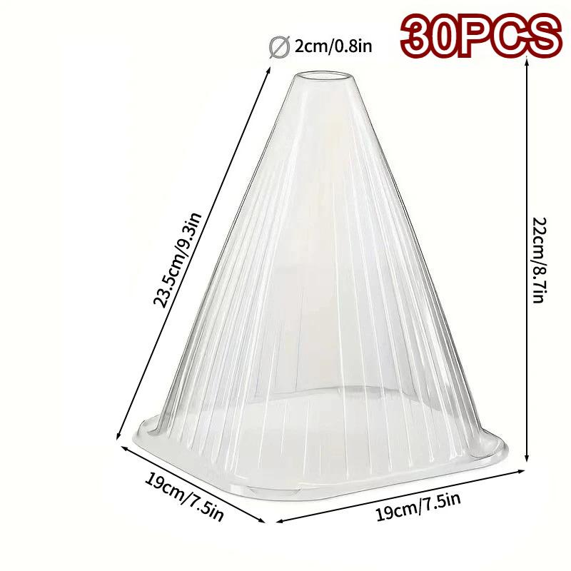30pcs Growth Box Planting Tent Reusable Square Use Plant Clock Cover To Protect Plants From Bird Frost And Snail Damage