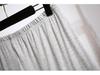 Plus Size Women's Cotton Casual Shorts - Elastic Waist, Anti-Exposure, Loose Fit, Summer Wear