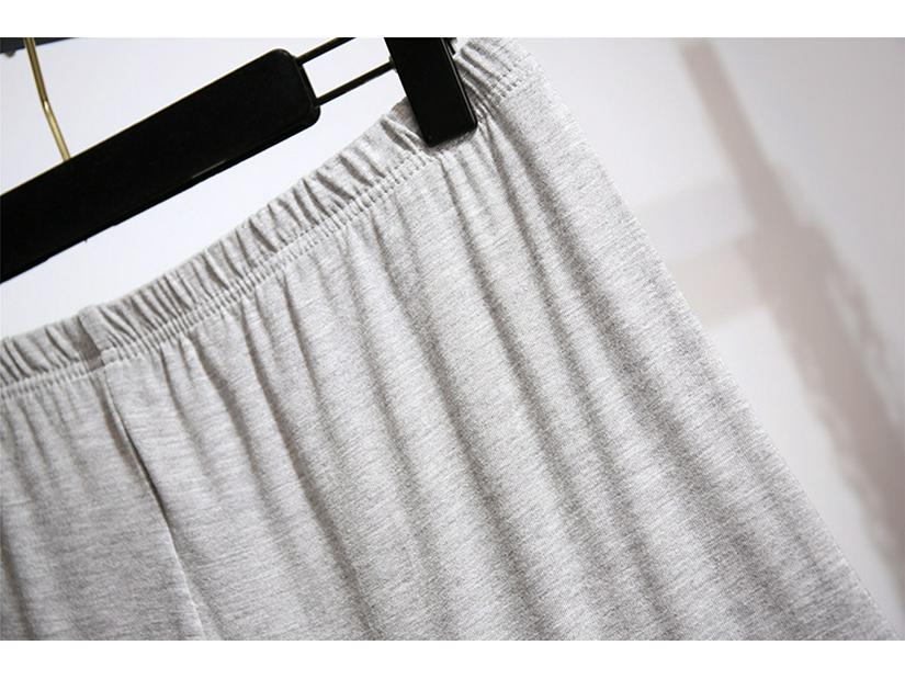 Plus Size Women's Cotton Casual Shorts - Elastic Waist, Anti-Exposure, Loose Fit, Summer Wear