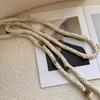 Handwoven Beaded Waist Rope Adjustable Braided Belt For Women Men Practical Accessory Chain Tassels for Dress Skirt
