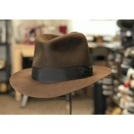 

Новий Вовняний Фетровий Капелюх Чоловічий Ретро Британський Джазовий Капелюх Ретро Капелюх у Подарунок L（58-60cm）