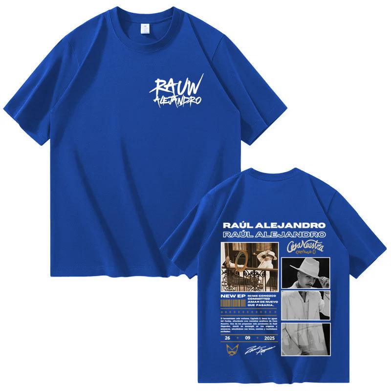 Singer Rauw Alejandro Album Cosa Nuestra T Shirts Mens Womens Fashion Short Sleeve Tshirts Casual Oversized Tshirt Streetwear