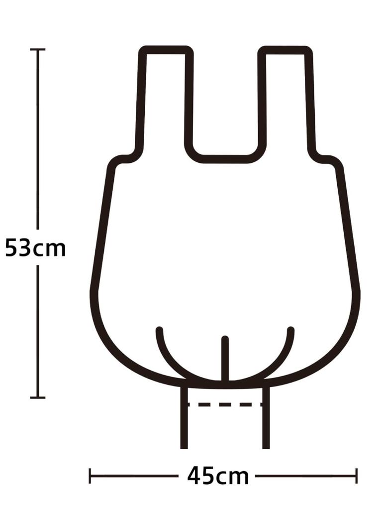 Chemical Japan Handtasche 10L 20 Stück Durchscheinend Shakashaka Typ Breite 45cm Höhe 53cm Dicke Runder Boden Müllsack Plastiktüte Einfach zu verwenden