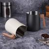 Coffee Milk Frothing Pitcher Jug Anti-scald Wood Grain Handle 304 Stainless Steel Precision Scale Professional Coffee Utensils