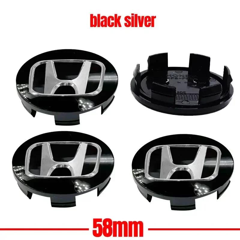 4pcs/set Car Styling Wheel Center Cap Hub Covers Badge Accessories For Honda Civic Fit Jazz Accord Pilot CRV Passport City XRV