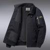 Middle-aged and Elderly Men's Jacket Winter Lamb Velvet Warm Cotton Coat Plus Velvet Thickened Pure Cotton Casual Cotton Jacket