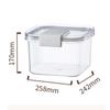 Rice Storage Bin Sealed Bulk Food Transparent for Cereal White