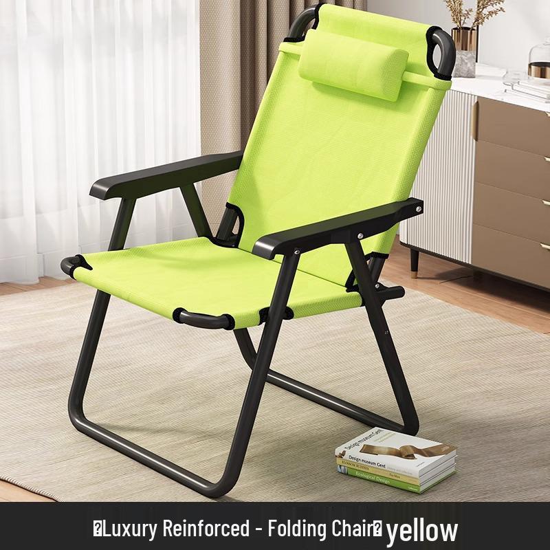 Lunch Break Siesta Folding Recliner: Comfortable Home & Office Chair with Backrest for Dorms and Balconies