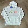 Mens Oversized Hooded Sweatshirt With Distressed Letter Print Cotton Blend Loose Fit Casual Streetwear