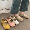 All-inclusive Shallow Mouth Flat-bottomed Doudou Shoes Women's Summer New Gentle Retro One-word Single Shoes