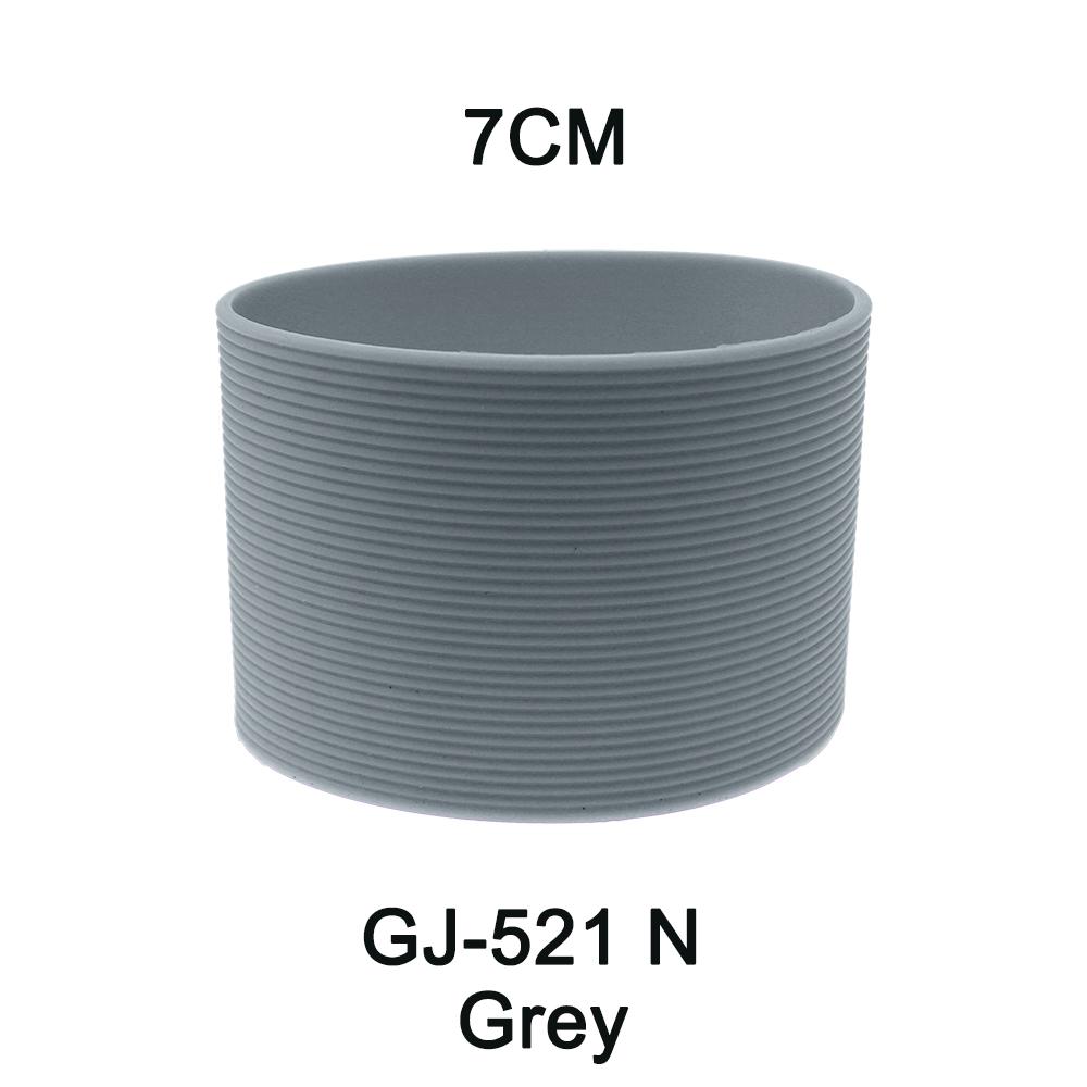 1Pc 27G 7cm 16 Colour Soft Silicone Heat Insulated Cup Sleeve Antiskid Grain Stripes Non-slip Wraps Glass Odorless Anti Slip