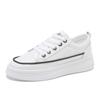 New Style Casual Sports Shoes Lace -Up Midsole Shoes Comfortable Soft Bottom Low Cut Soft Bottom Ladies White Shoes Shoes