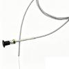 Lawn Equipment Replacement Control Cable, 96 Inch Pull Cable with Metal Sheath, Knob End and Threaded Mounting Hardware for Mower Service
