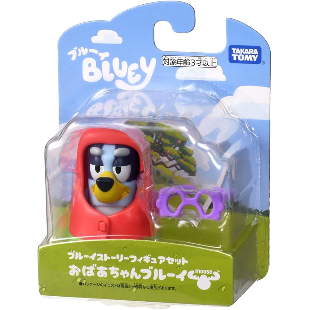 Takara Tomy Bluey Bluey Story Figure Set Grandma Bluey 4 Pieces