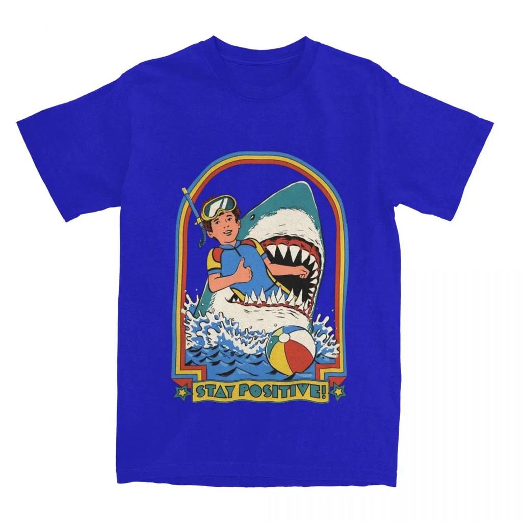 UnisexFunny Stay Positive T Shirt Merch Motivational Cotton Clothing Hipster Short Sleeve Crewneck Graphic Printed T-Shirt