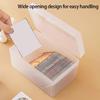 White & Transparent Desktop Storage Box Pos Collection Box Jewelry Container Id Card Organizer