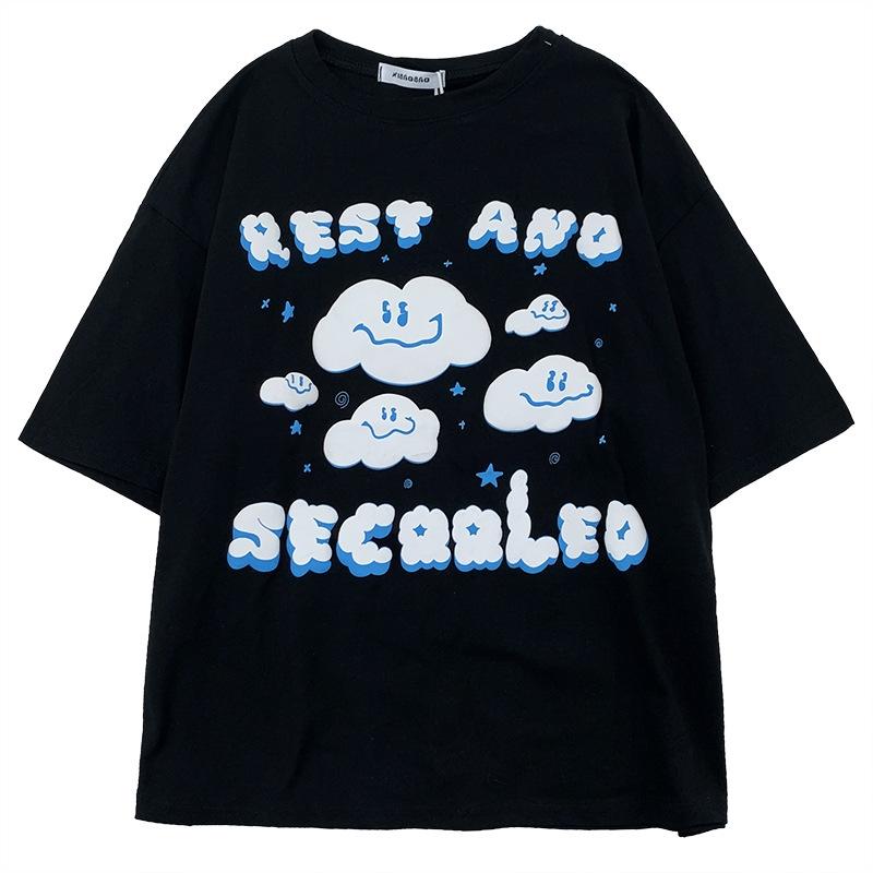 Streetwear Tshirts Y2k Clothes Japanese Style T-shirt Women's Short Sleeve Top Ladies Outfits Harajuku Clothing Kawaii Cute Tees